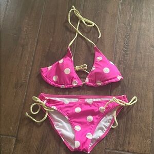 Billabong Pink Polka Dot Bikini
